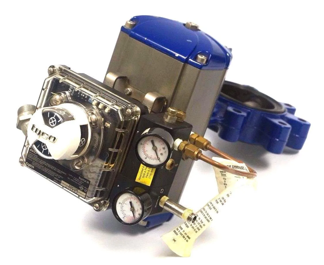 NEW AMRI 42096444 ACTUATOR W/ SORIA 16 BUTTERFLY VALVE, TYCO EZ04TD0N CONTROLLER