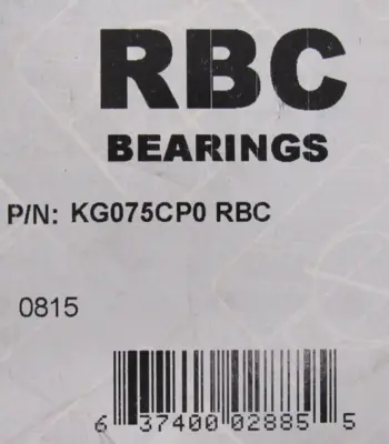 NEW RBC KG075CP0 ROLLER BEARING KG075CP0-RBC