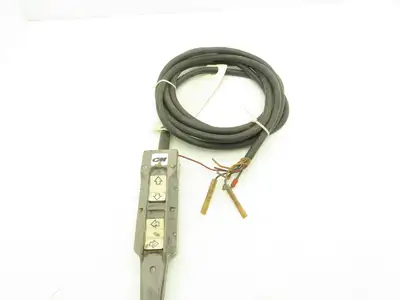 CM LodeStar Crane 4-Position Rocker Switch Pendant 2-Speed Hoist 1-Speed Trolley