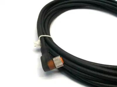 Used Lumberg 5 Meter M8 Female Angled PLC Open Leads Cord Cable & Wire Michigan US | Maverick Industrial Sales #1468048