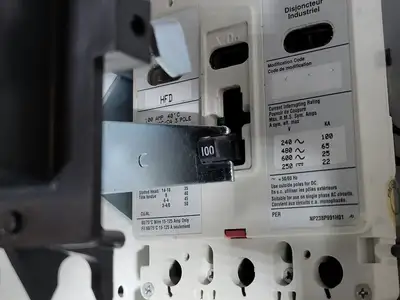 100A, 3 Pole, 600V Circuit Breaker HFD3100 Bucket for Freedom 2100 MCC Frame