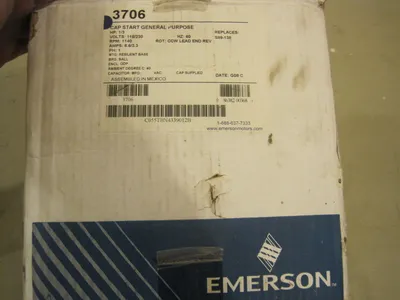 NEW EMERSON 3706 1/3HP CAP START GENERAL PURPOSE MOTOR C055TBN