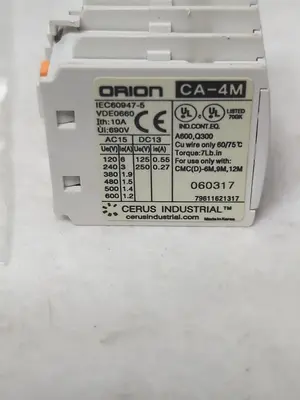 New | in-Stock ORION CA-4M Miscellaneous Equipment (Electrical & Power) | Surplus Asset Holdings #1198904