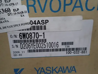 USED YASKAWA SGDA04ASP