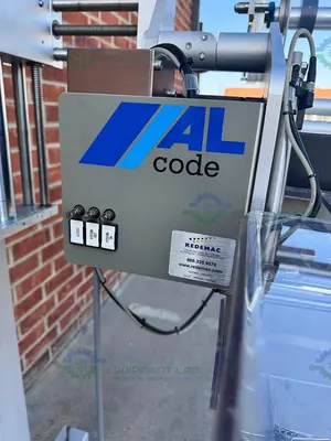 USED SATO S86 EX PRINT ENGINE W/ AL TECH ALCODE PRINT AND APPLY LABELLING MACHINE