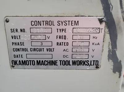 OKAMOTO ACC-12-24ST Grinders, Surface | Machinery Central (9)