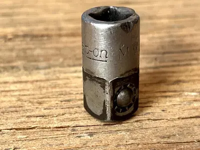 Snap On Tools Vintage Old Logo MVA3 1/4" Drive To 3/8" Drive Socket Adapter