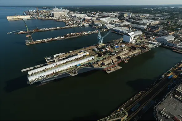 Naval shipyard and waterfront facilities
