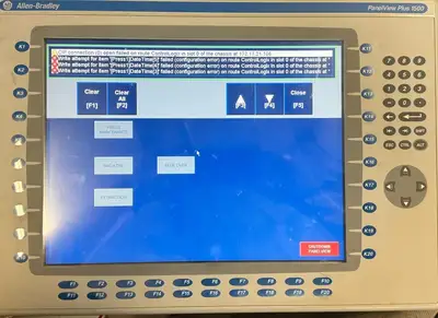 Allen-Bradley 2711P-B15C4D2 Panelview Plus 1500 w/ 2711P-RP2 Logic Module @2.5.5