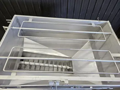 Used Screw Conveyor, 9” diameter x 108” long