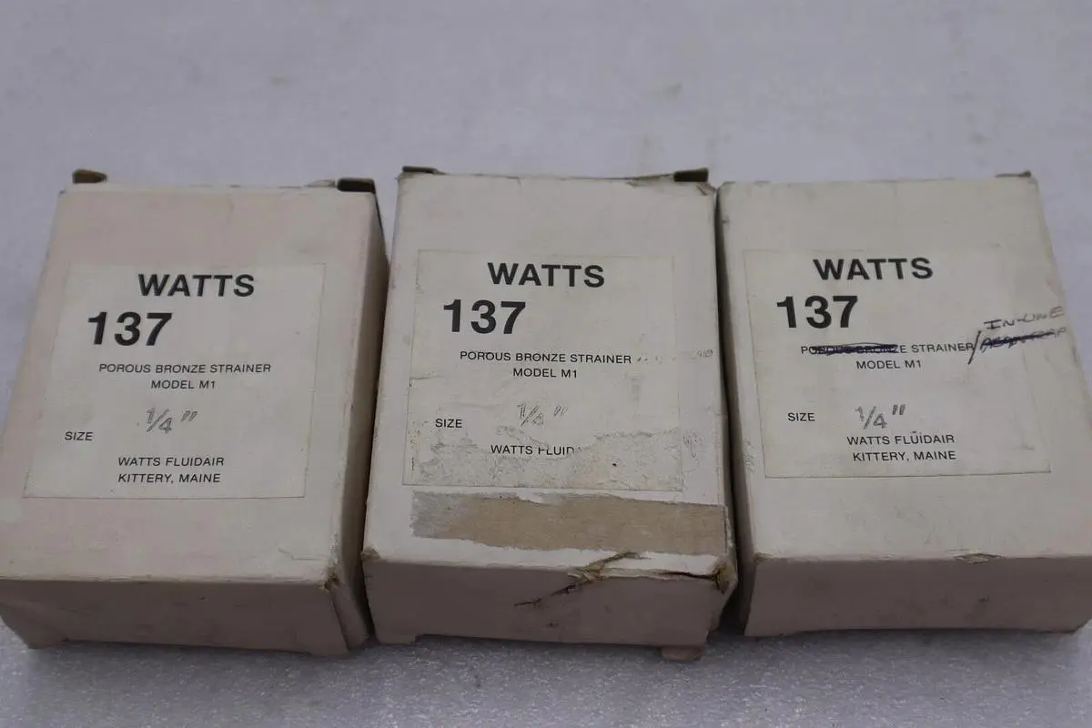 WATTS FLUIDAIR 137 POROUS BRONZE STAINER M1 1/4IN STOCK #K-2139