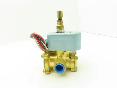 Honeywell Skinner LP8RBM4150 Brass Solenoid Valve 3-Way NC 120V 150 PSI 1/2" NPT