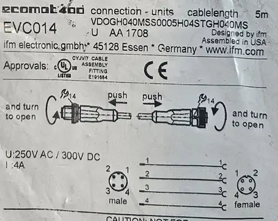 IFM EVC014 Proximity Switch Sensor (BIN644)