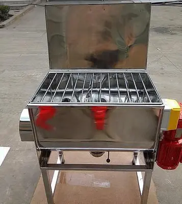 New 5 Cubic Foot Stainless Steel Ribbon Mixer, 3 HP #4679753