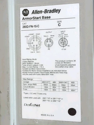 USED Allen-Bradley 281D-F12Z-10C-CR-3FR