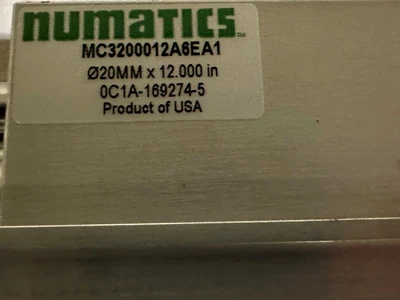 NUMATICS MC3200012A6EA1 12" PNEUMATIC SLIDE