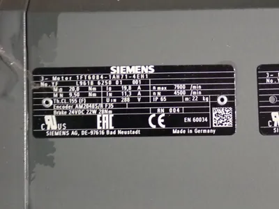 USED SIEMENS 1FT60841AH714EH1