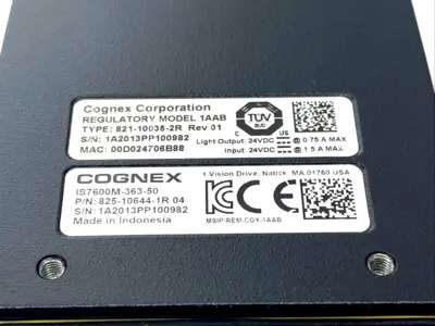 828-10687-1R, IS7600M-363-50, 825-10644-1R | Cognex 828-10687-1R In-Sight Vision Camera IS7600M-363-50, 825-10644-1R - New Other