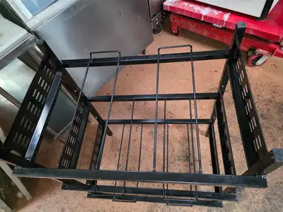 Used Capital Used Capital Black 3 Tier Can Rack - COZ Racks/Shelving Illinois US | Falcon Restaurant Supply #1375163
