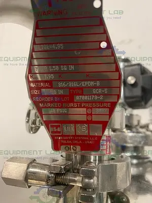 USED ALLOY PRODUCTS 45 LITER STAINLESS STEEL REACTOR 50 PSI W/ BOTTOM DRAIN & VALVES