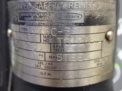 Dresser 1975C-3 Consolidated Safety Relief Valve Size 3/4 1250 PSI New