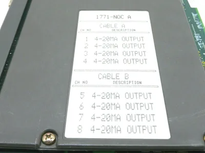 USED ALLEN BRADLEY 1771-NOC/A ISOLATED ANALOG SERIES A REV G 96132691 1771NOCA