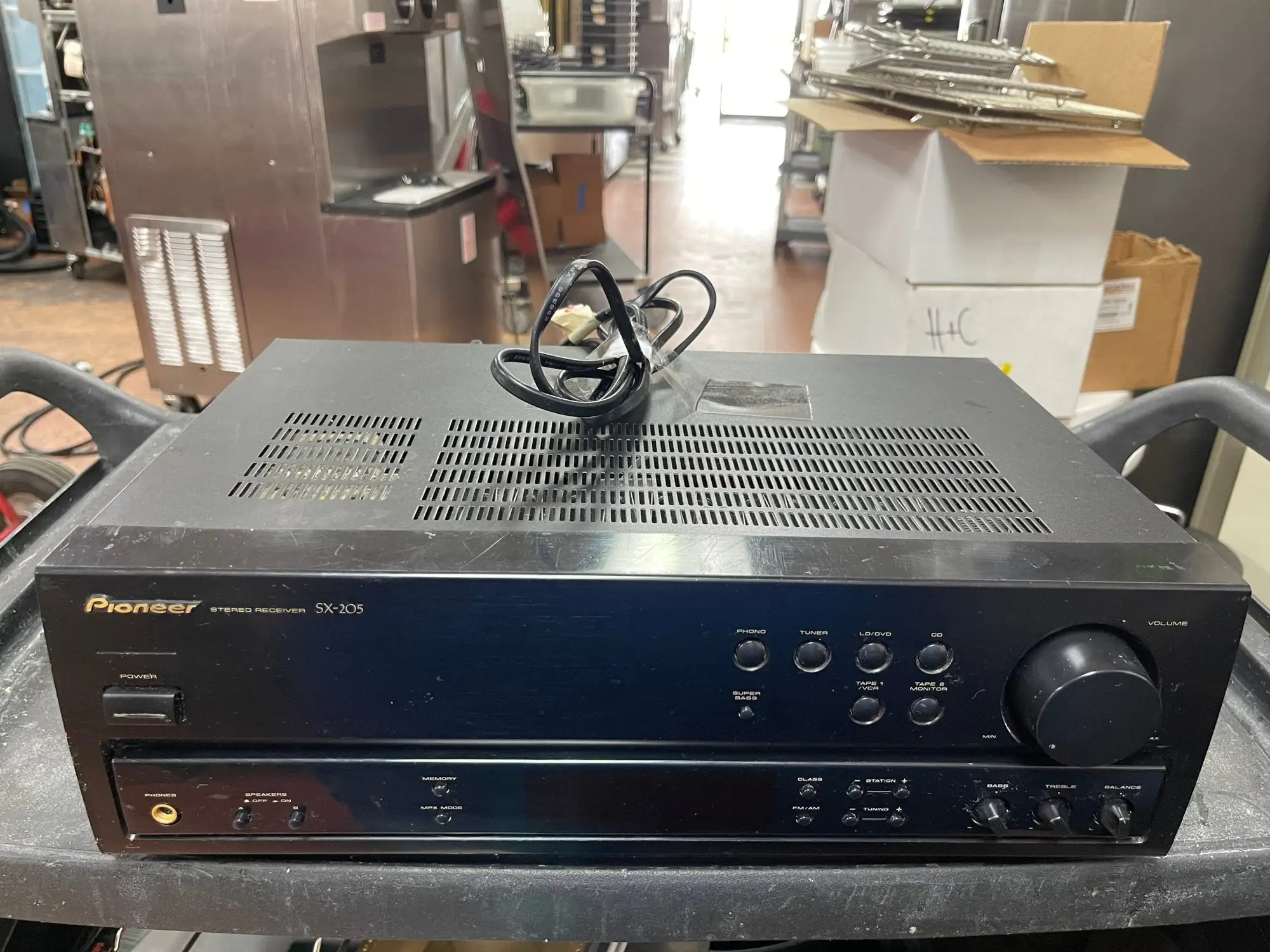 Used Pioneer Used PIONEER Stereo Receiver SX-205 Built in tuner Commercial Audio/Visual Equipment Illinois US | Falcon Restaurant Supply #1376160