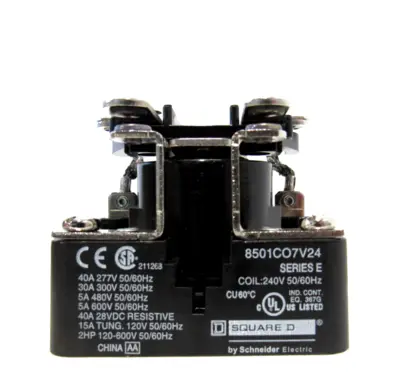 NEW SQUARE D 8501CO7V24 POWER RELAY SER.E