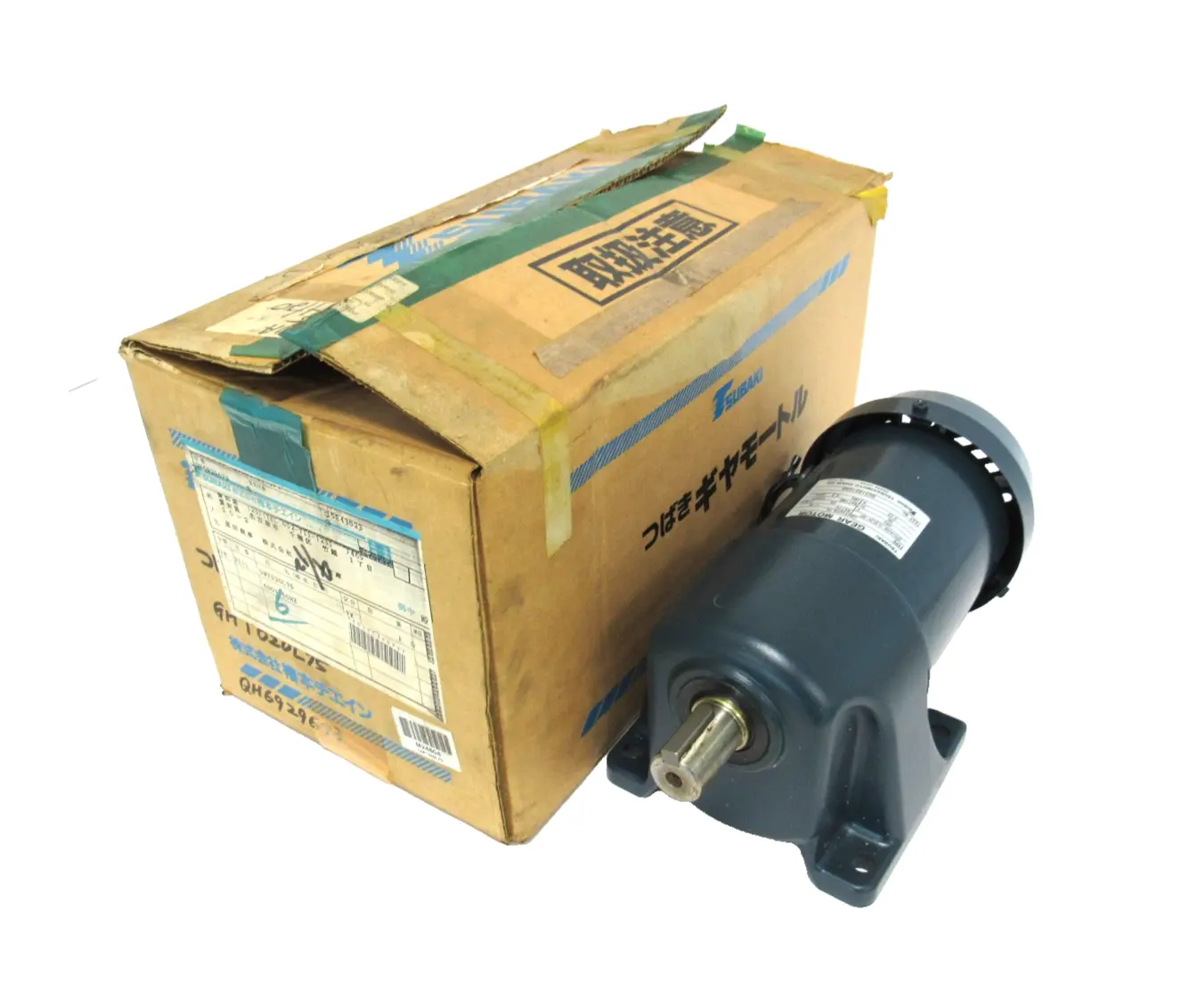 NEW TSUBAKI GMT020L75 GEAR MOTOR 460V 1:75