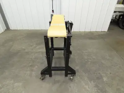 QC Industries 200x900mm Belt Conveyor on Casters 120V Variable Speed 7-80FPM