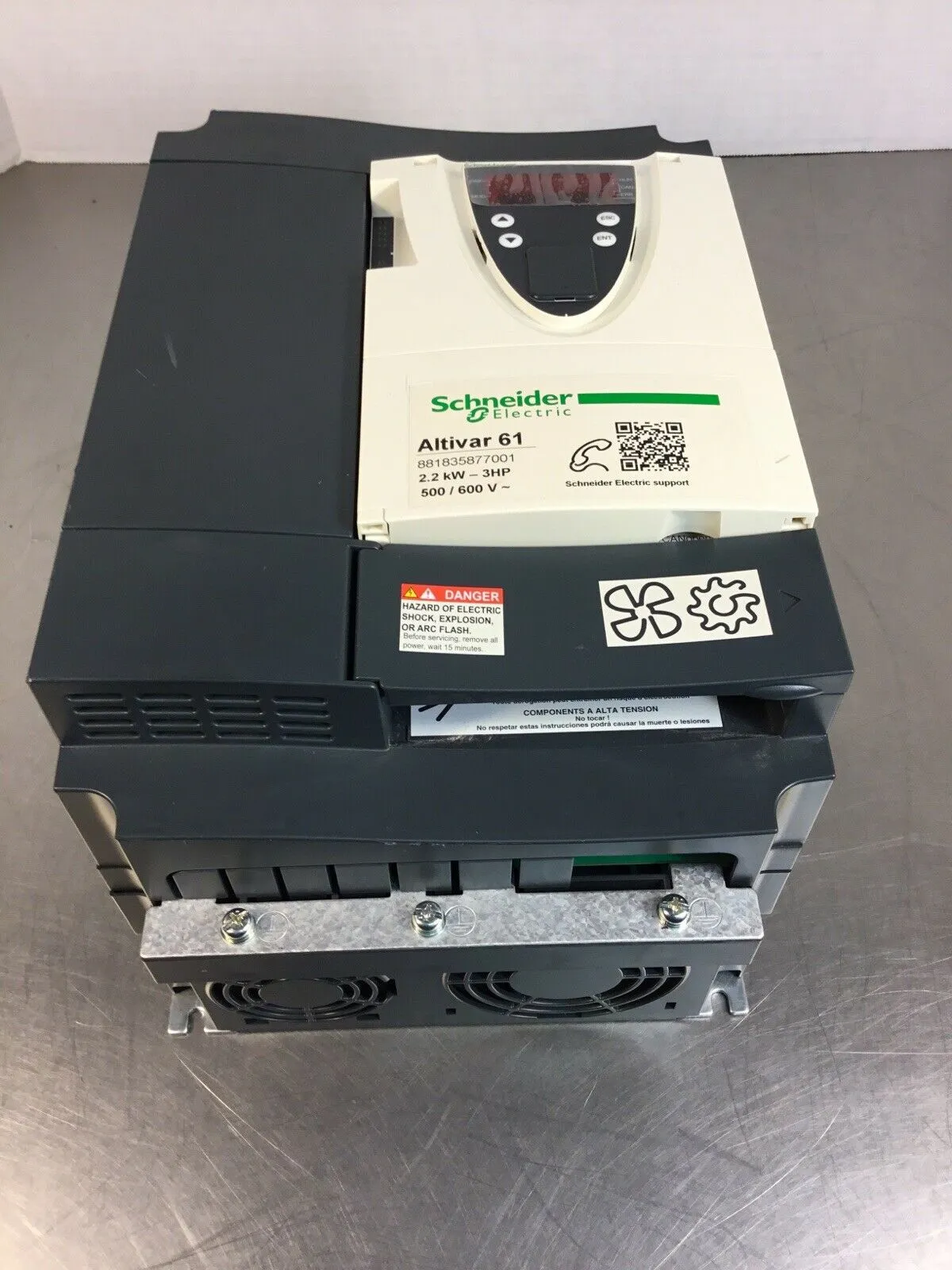 SCHNEIDER ELECTRIC ATV61HU22S6X Alto are Drive 2.2kW-3HP 500/600V~ 1D