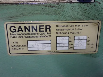 Used 1989 GANNER 300 Woodworking Line Boring Machines Ohio US | HGR 24 #755295