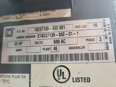 USED SQUARE D MODEL 6