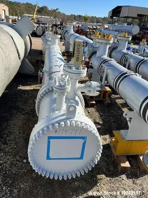 Fabsco Shell & Tube Heat Exchanger, 284 Sq Ft, Duplex Stainless Tubes, Carbon Steel Shell