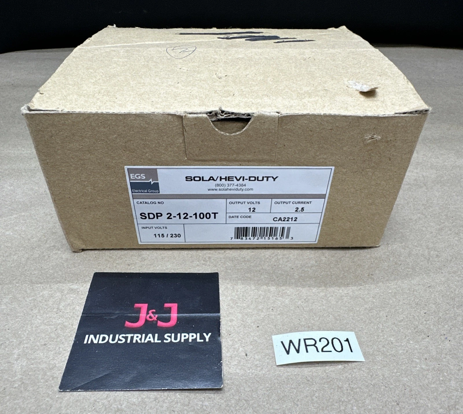NEW Sola/Hevi-Duty SDP 2-12-100T