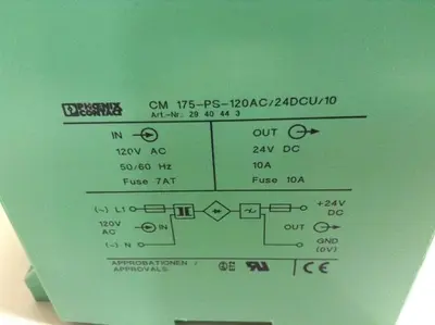 USED PHOENIX CONTACT CM 175-PS-120AC/24DCU/10