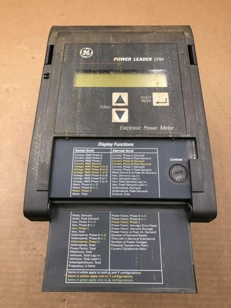 GE PLE2ESFG0 Power Leader EPM Electronic Power Meter 480V 10A