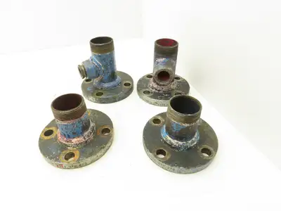 Tube-Line 2" Butt Weld Flange x 2" NPT Pipe Nipple #150  Lot of 4