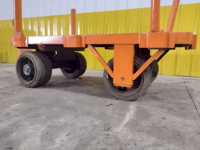 (2) 72" X 36" A STREICH & BROS HEAVY DUTY FLAT BED TOW CARTS: STOCK #23688