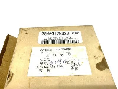 Corner Rounding Milling Cutter 1/2" x 3-1/4" - New