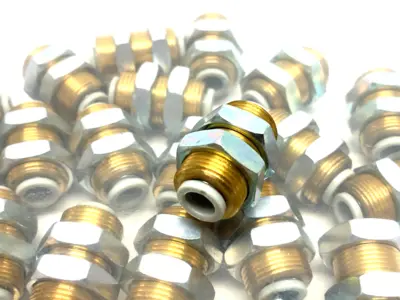 USED SMC PUSH-TO-CONNECT STRAIGHT BULKHEAD UNION FITTING 6MM