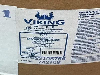 Used VIKING WIRE ER70S6 Welding Machinery (Other) Ohio US | HGR 24 #1566941