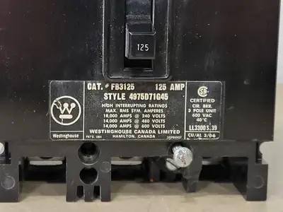 Used WESTINGHOUSE FB3125 Switchgears British Columbia CA | Lenmark #239740