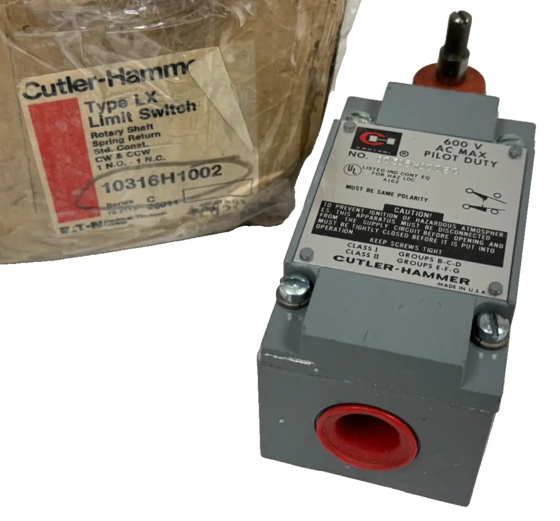 NEW CUTLER HAMMER 10316H1002 LIMIT SWITCH SERIES C TYPE LX