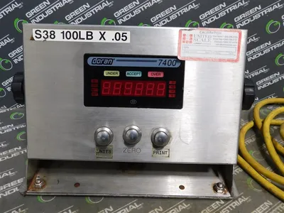 Doran Scales Inc. 7400XLM Digital Scale Indicator nMAX 10000d 115-230 VAC Used