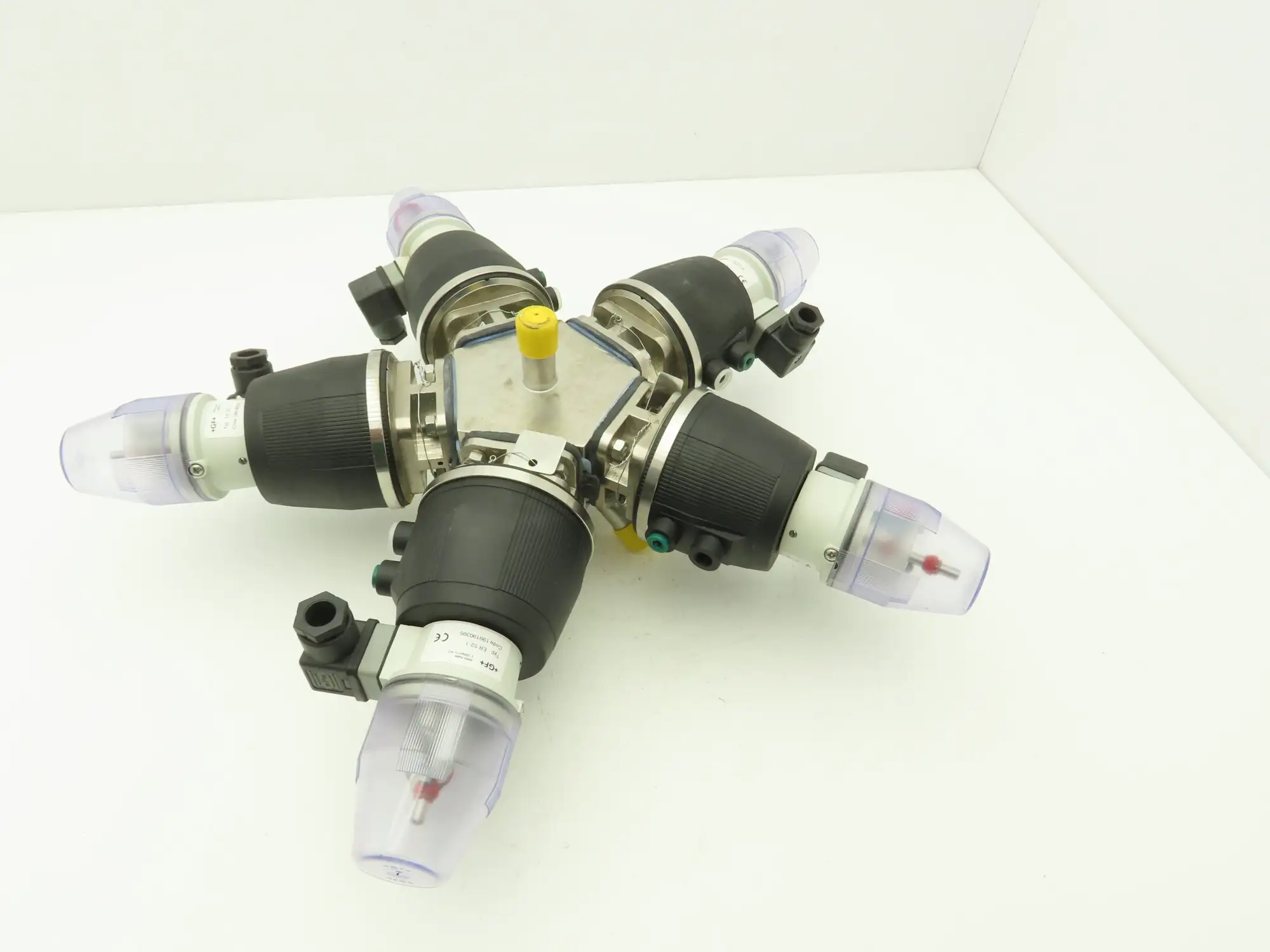 Swagelok Georg Fischer 5-Way Stainless Steel Diaphragm Valve & Actuators Assy