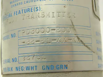 Gould PD3000-200-32-21-XX-XX Electronic Pressure Transmitter 30VDC 0-2000PSI XP