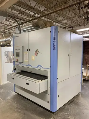USED BUFTERING OPTIMAT SWT-335-QCH, 50", 3-HEAD WIDE-BELT SANDER