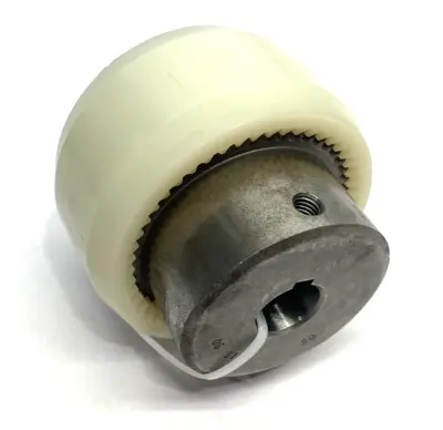USED KTR SIZE 1 RUFLEX® TORQUE LIMITER WITH BOWEX® CURVED-TOOTH GEAR COUP.