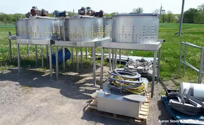 Used Poultry Plucker System – Automatic Eject Doors, Pneumatic Flipper